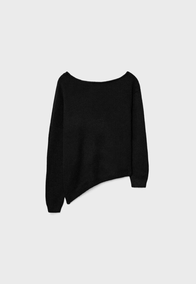 Maglione in maglia asimmetrico Maglione in maglia asimmetrico
