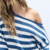 Maglione in maglia con scollo a barchetta