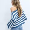 Maglione in maglia con scollo a barchetta