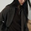 Maglione in maglia con zip Maglione in maglia con zip