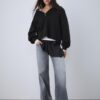 Maglione in maglia con zip