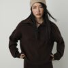 Maglione in maglia con zip Maglione in maglia con zip