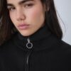 Maglione in maglia con zip