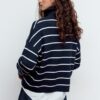 Maglione in maglia con zip Maglione in maglia con zip