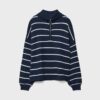 Maglione in maglia con zip Maglione in maglia con zip