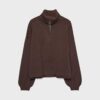 Maglione in maglia con zip Maglione in maglia con zip