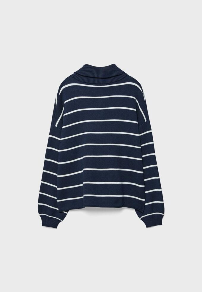 Maglione in maglia con zip Maglione in maglia con zip