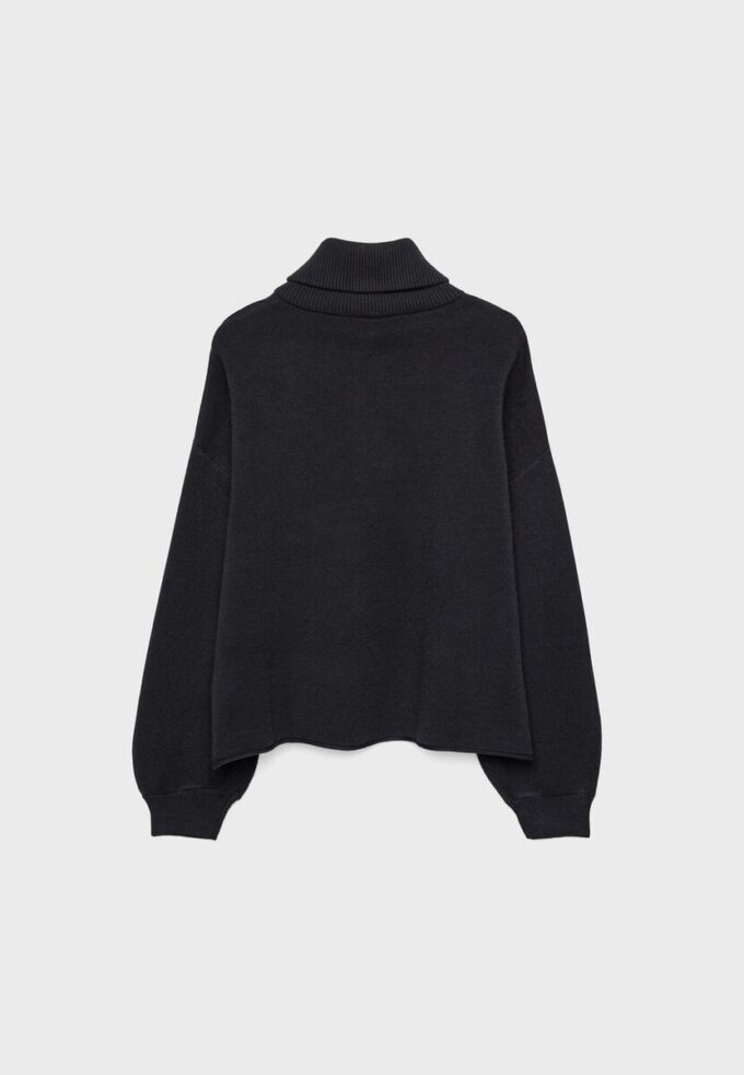 Maglione in maglia con zip