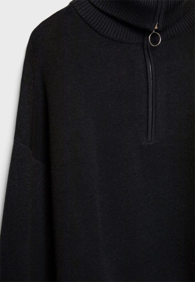 Maglione in maglia con zip