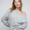 Maglione in maglia Soft Touch con scollo a barchetta Maglione in maglia Soft Touch con scollo a barchetta