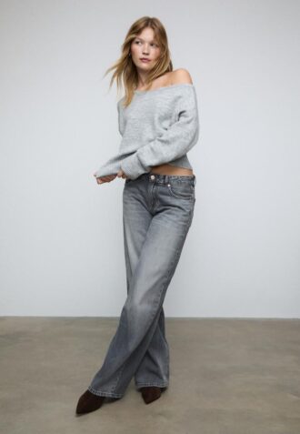 Maglione in maglia Soft Touch con scollo a barchetta