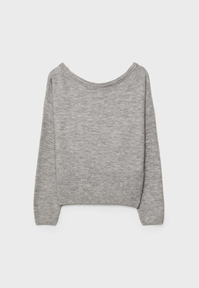 Maglione in maglia Soft Touch con scollo a barchetta Maglione in maglia Soft Touch con scollo a barchetta