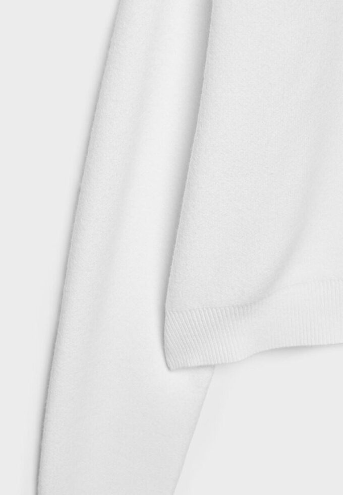 Maglione lavorato a maglia con spalle imbottite