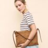 Mini borsa a tracolla Soft Touch con cerniere