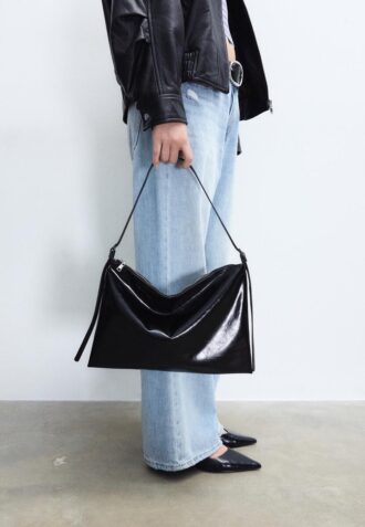 Mini borsa a tracolla Soft Touch con cerniere