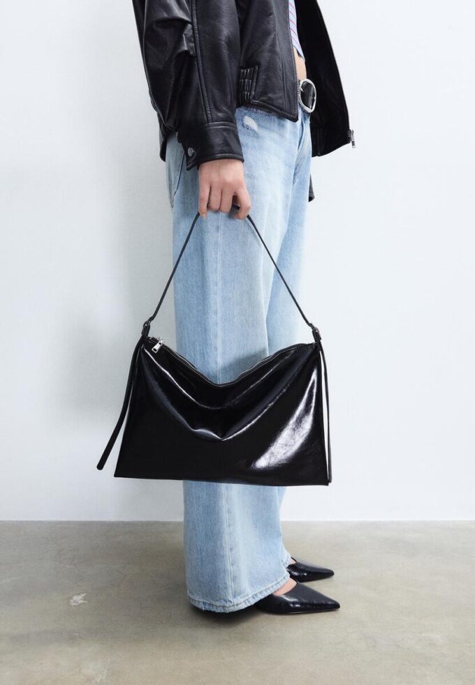 Mini borsa a tracolla Soft Touch con cerniere