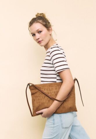 Mini borsa a tracolla Soft Touch con cerniere