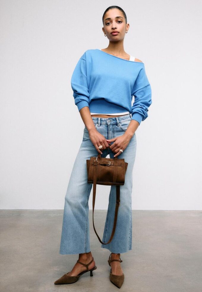 Mini borsa tote con fibbia