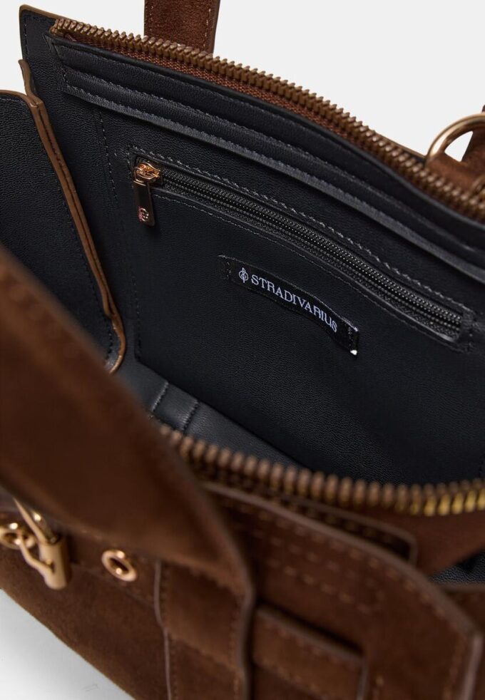 Mini borsa tote con fibbia