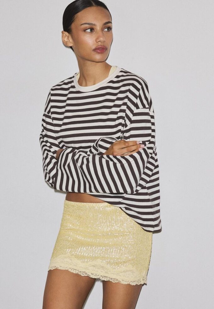 Mini gonna con paillettes