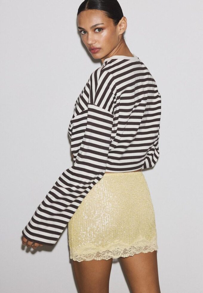 Mini gonna con paillettes