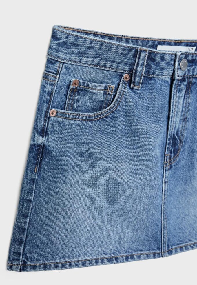 Mini gonna in denim D60 Mini gonna in denim D60