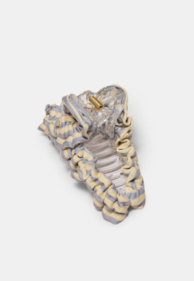 Molletta per capelli a righe in tessuto