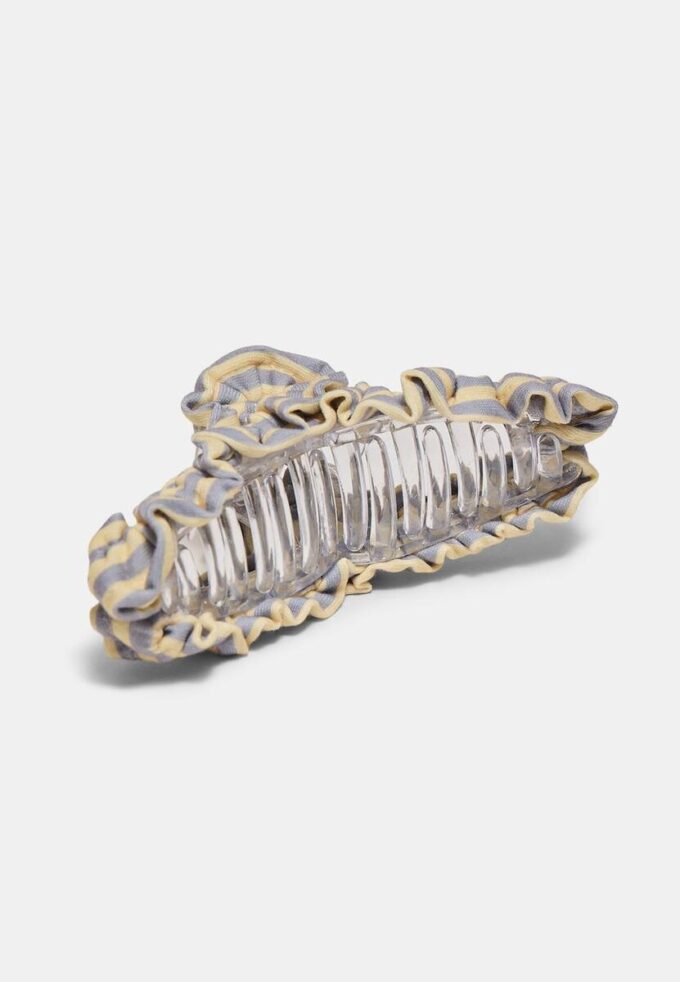 Molletta per capelli a righe in tessuto