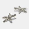 Orecchini a bottone a forma di stella marina