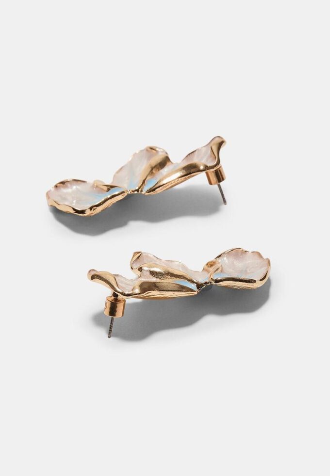 Orecchini a ventaglio smaltati