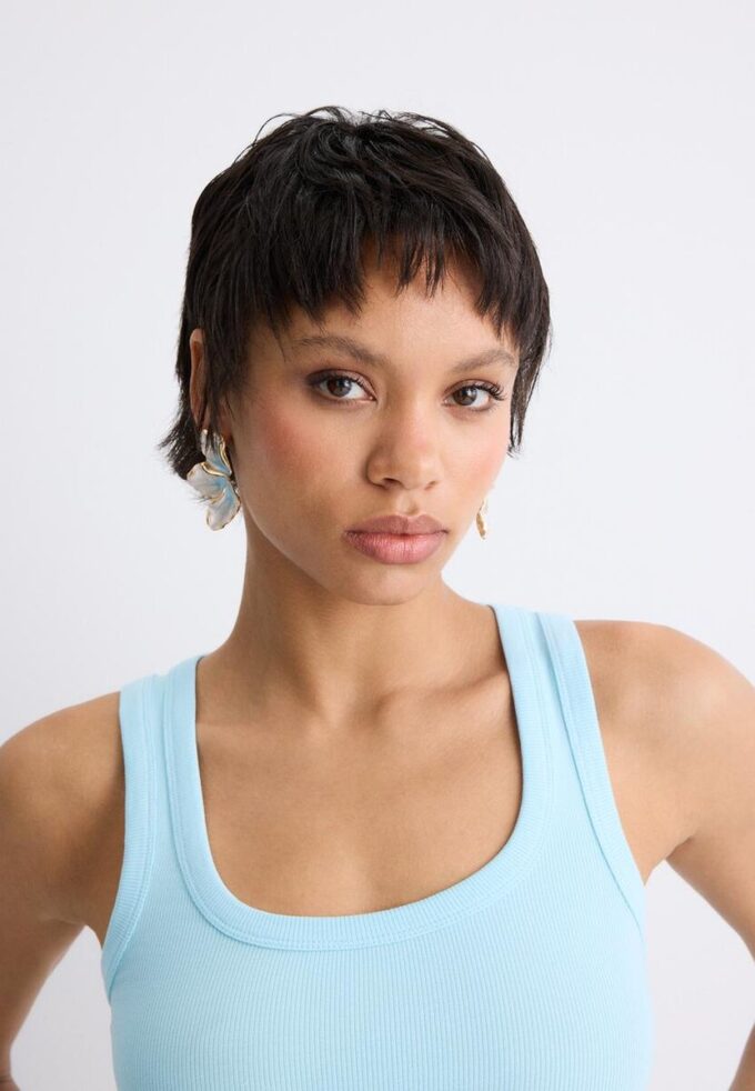 Orecchini a ventaglio smaltati