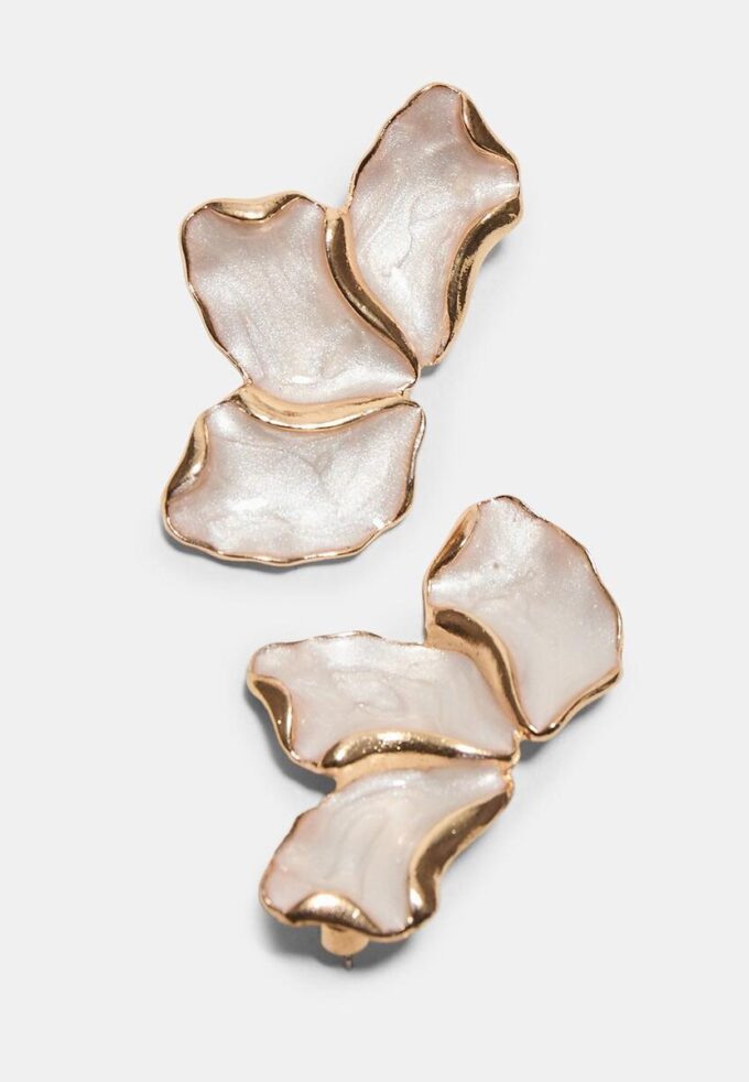 Orecchini a ventaglio smaltati