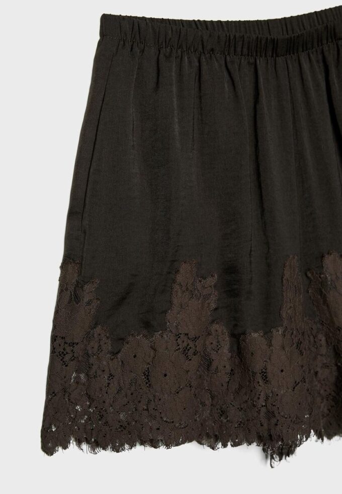 Pantaloncini a canotta in raso