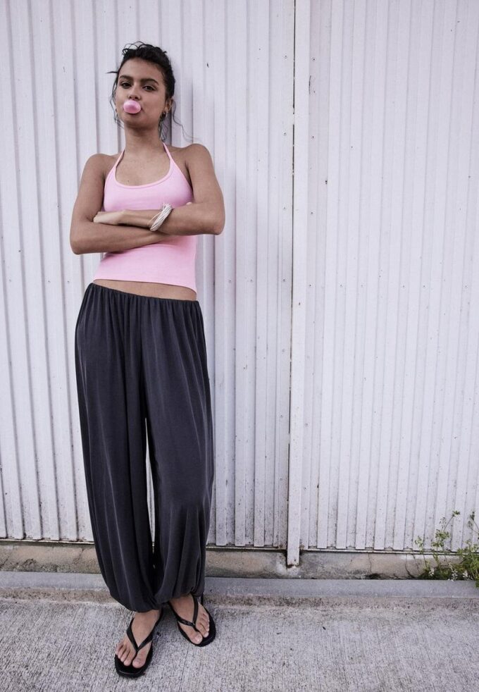 Pantaloni a palloncino fluidi Soft Touch