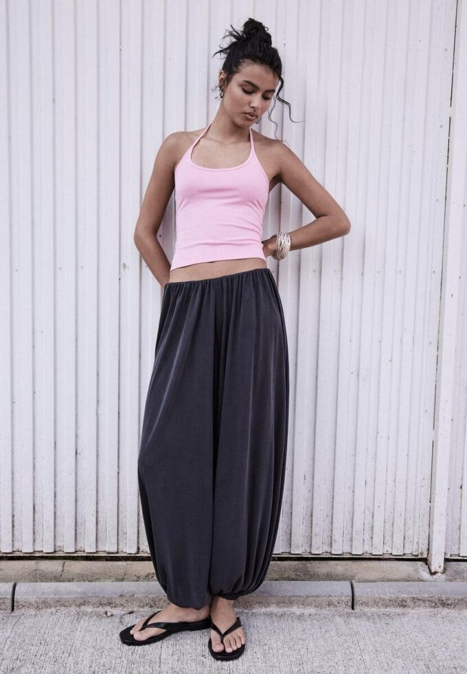 Pantaloni a palloncino fluidi Soft Touch