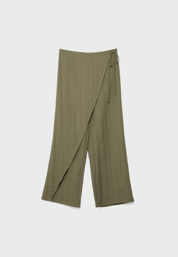 Pantaloni a portafoglio fluidi