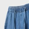 Pantaloni fluidi in denim con coulisse