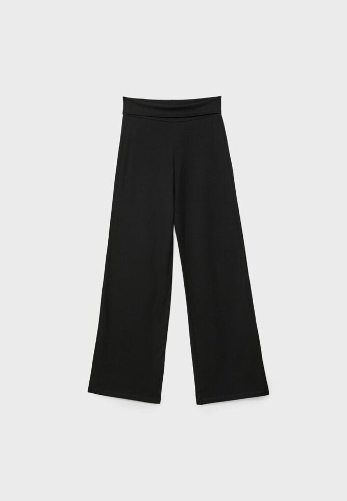 Pantaloni in rete con vita ripiegata