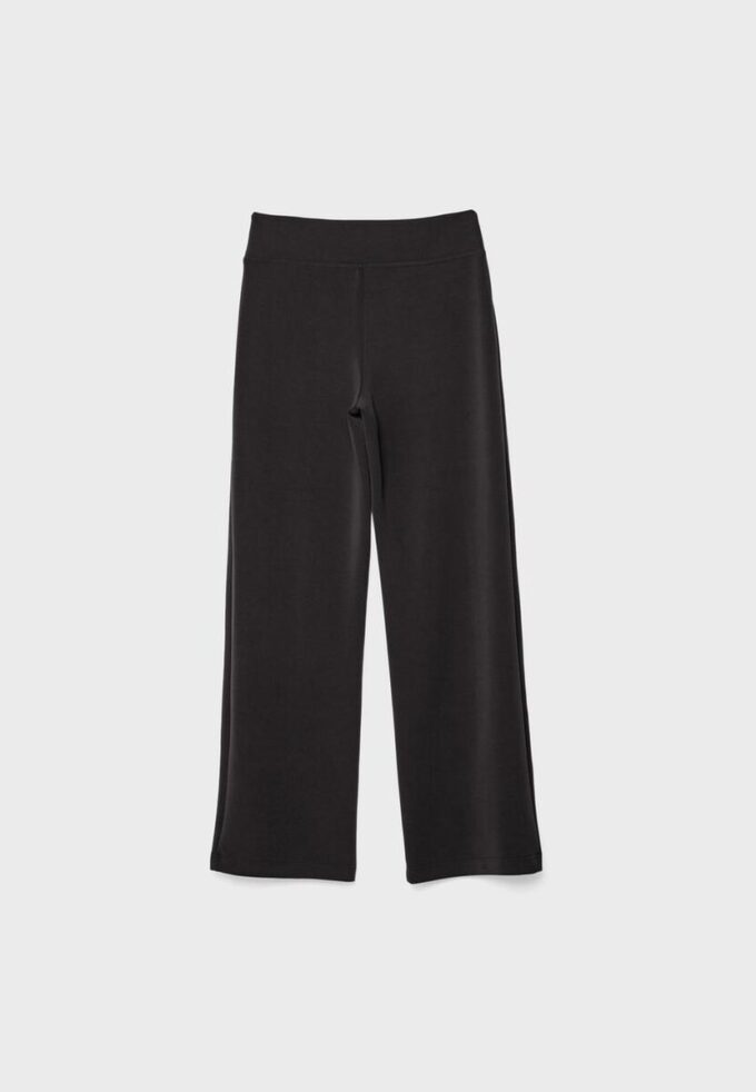 Pantaloni jogger a gamba dritta Soft Touch con dettagli a pieghe