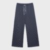 Pantaloni jogger a gamba larga a righe