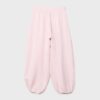 Pantaloni sarouel con pinces e fibbia