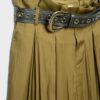 Pantaloni sarouel in raso con cintura