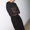 Pantaloni sartoriali Wide Leg con pinces Pantaloni sartoriali Wide Leg con pinces