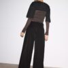 Pantaloni sartoriali Wide Leg con pinces Pantaloni sartoriali Wide Leg con pinces