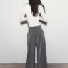 Pantaloni sartoriali Wide Leg con pinces Pantaloni sartoriali Wide Leg con pinces