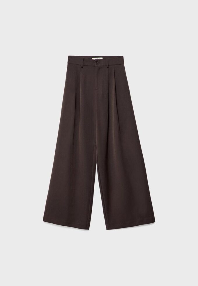 Pantaloni sartoriali Wide Leg con pinces Pantaloni sartoriali Wide Leg con pinces
