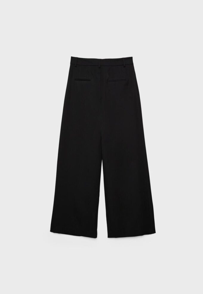 Pantaloni sartoriali Wide Leg con pinces Pantaloni sartoriali Wide Leg con pinces