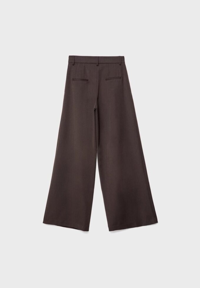 Pantaloni sartoriali Wide Leg con pinces Pantaloni sartoriali Wide Leg con pinces