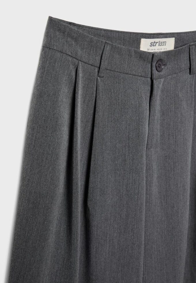 Pantaloni sartoriali Wide Leg con pinces Pantaloni sartoriali Wide Leg con pinces