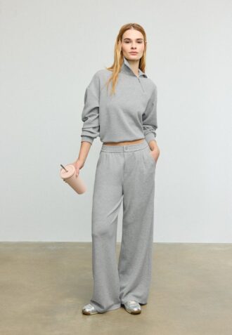 Pantaloni Soft Touch con pinces